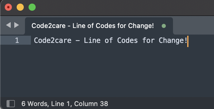 Words count now visible on Sublime Text bottom bar